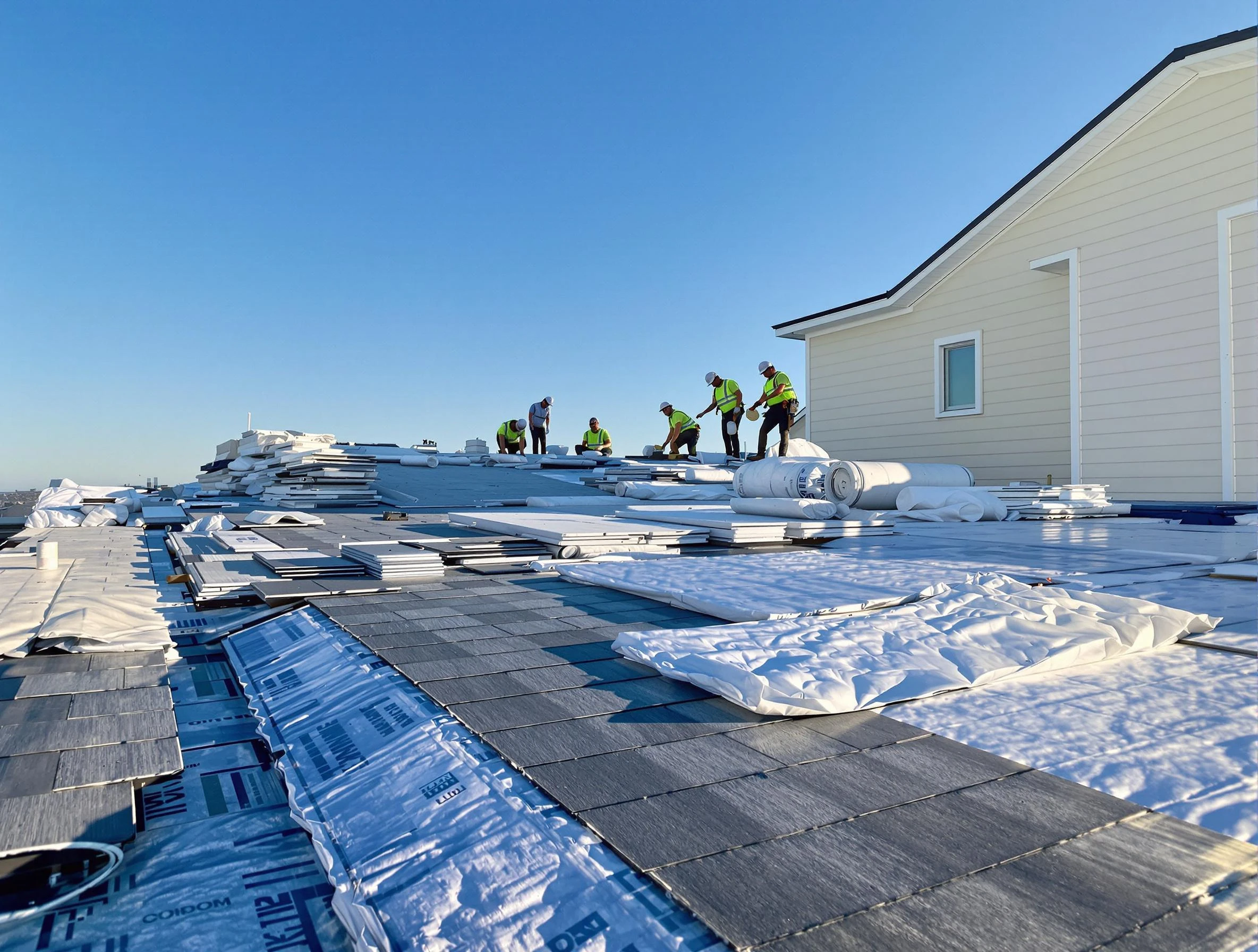 Finished roof installation project by Lakewood Roofing Company in Lakewood, OH